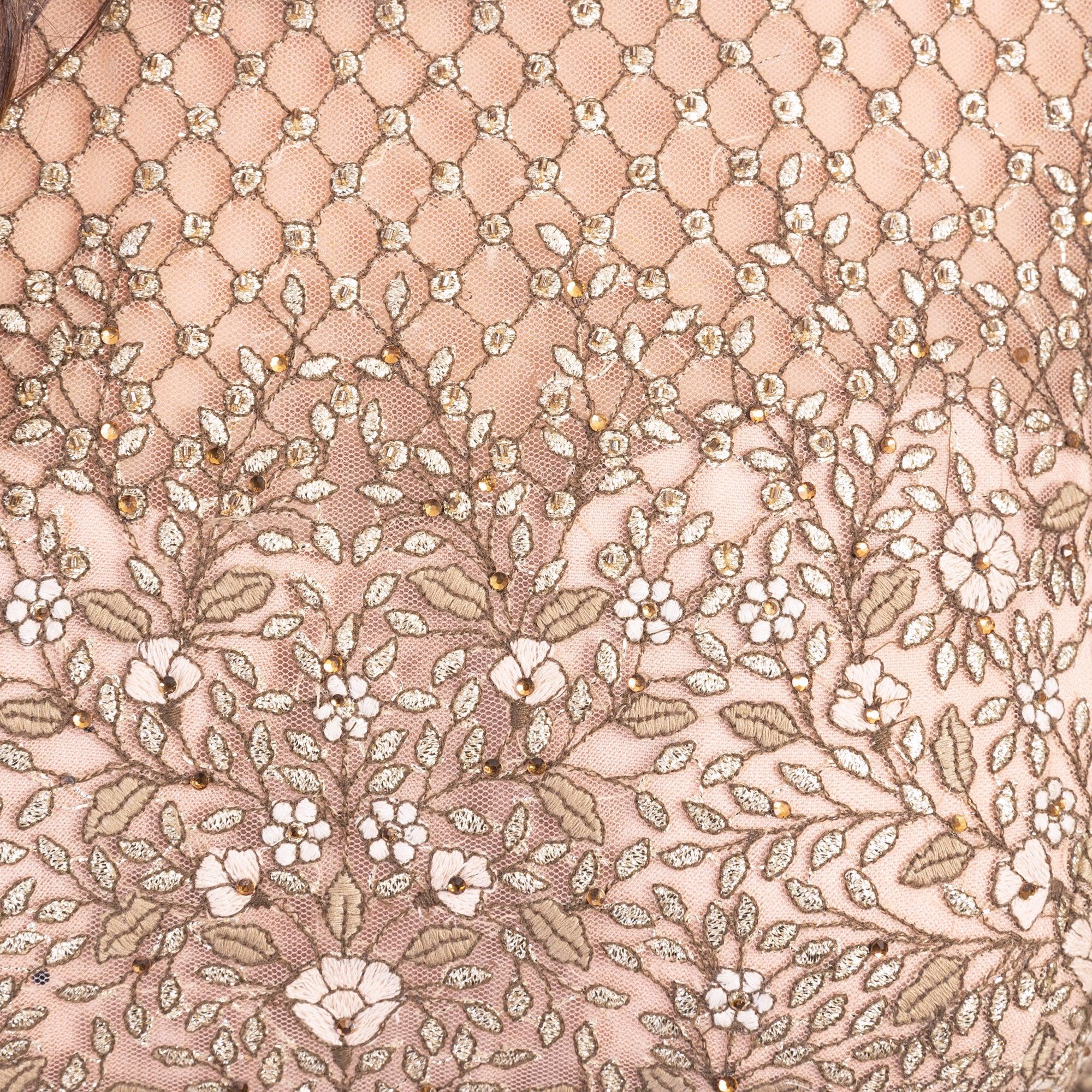 Arianell Grey Gown with Resham Embroidery - Image 8