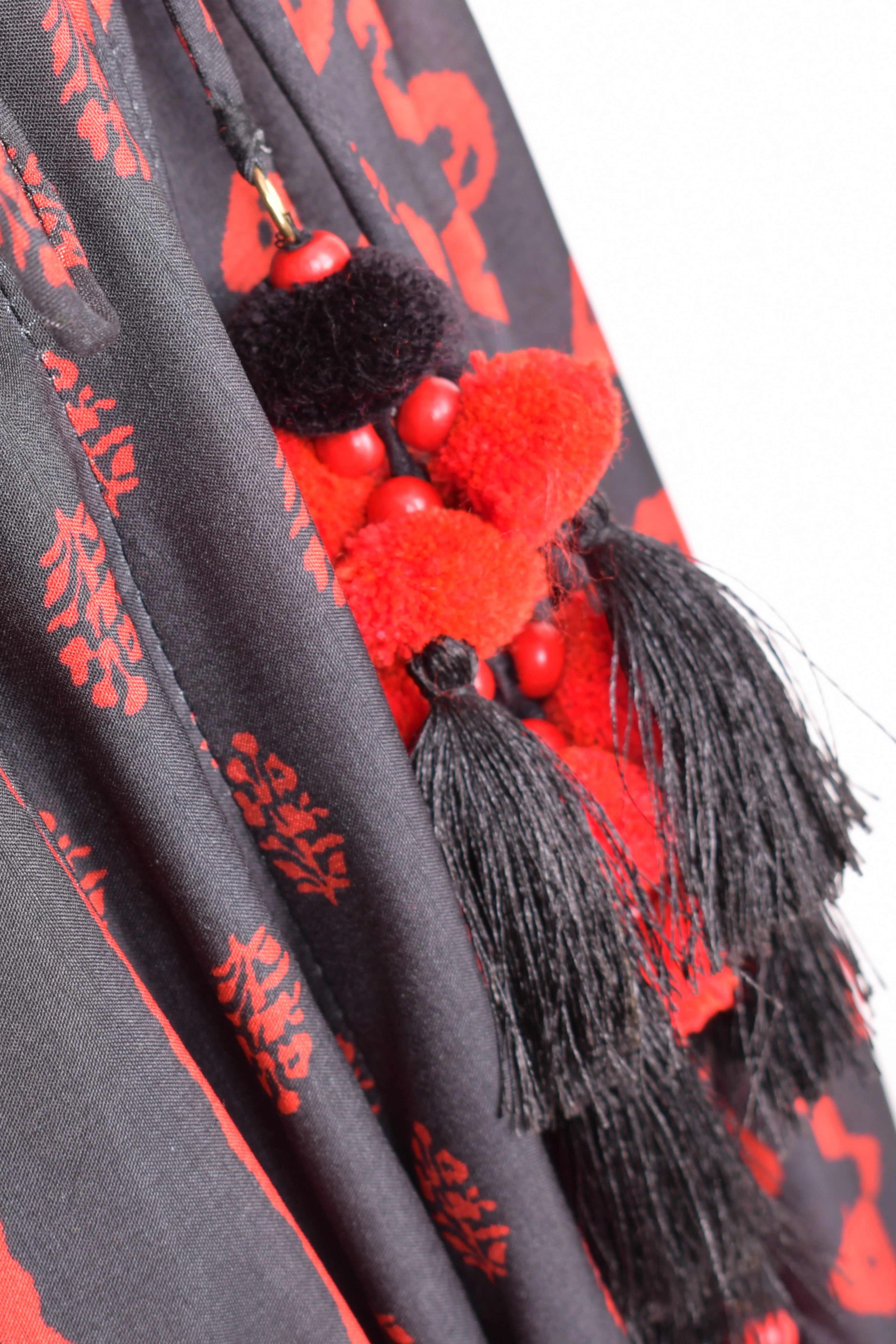 Red and Black Full Flare Chaniya Choli Set - Image 7