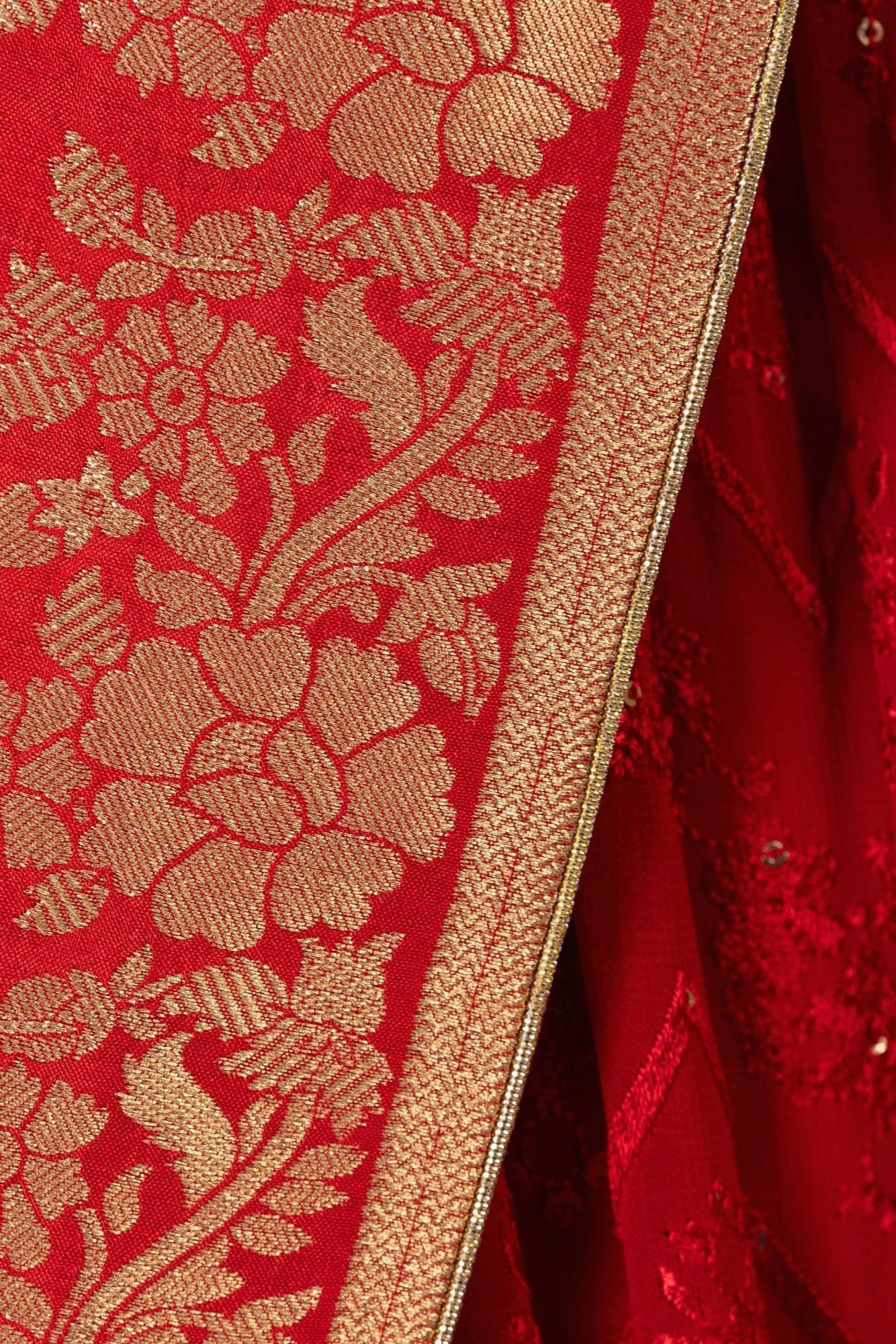 Red Gown with Drape - Image 6