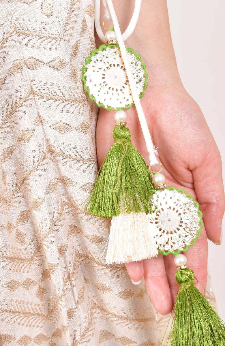 Shaded Green Lehenga Choli for Wedding and Festive Event - Image 8