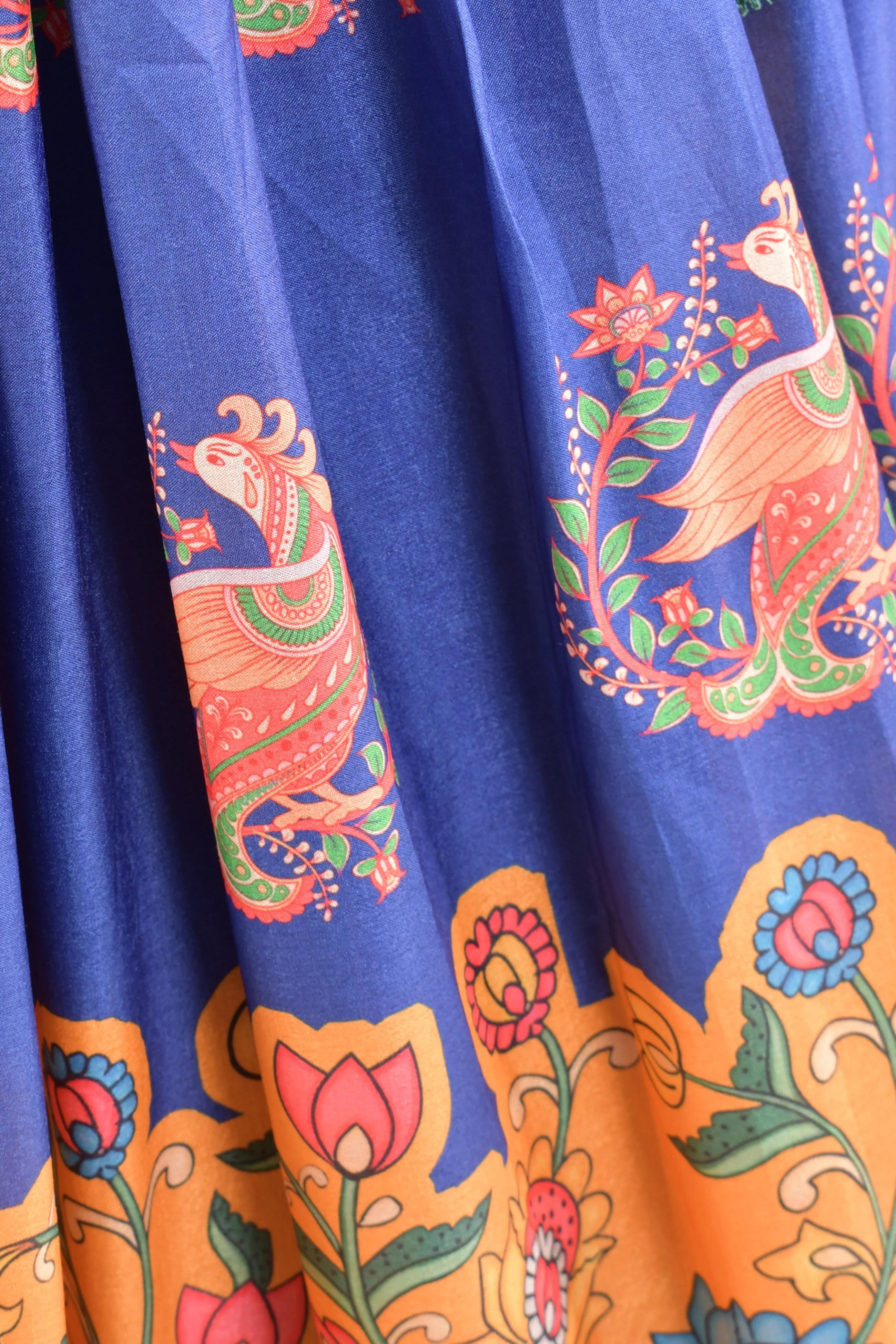 White and Blue Soft Silk Lehenga Choli With Dupatta - Image 5