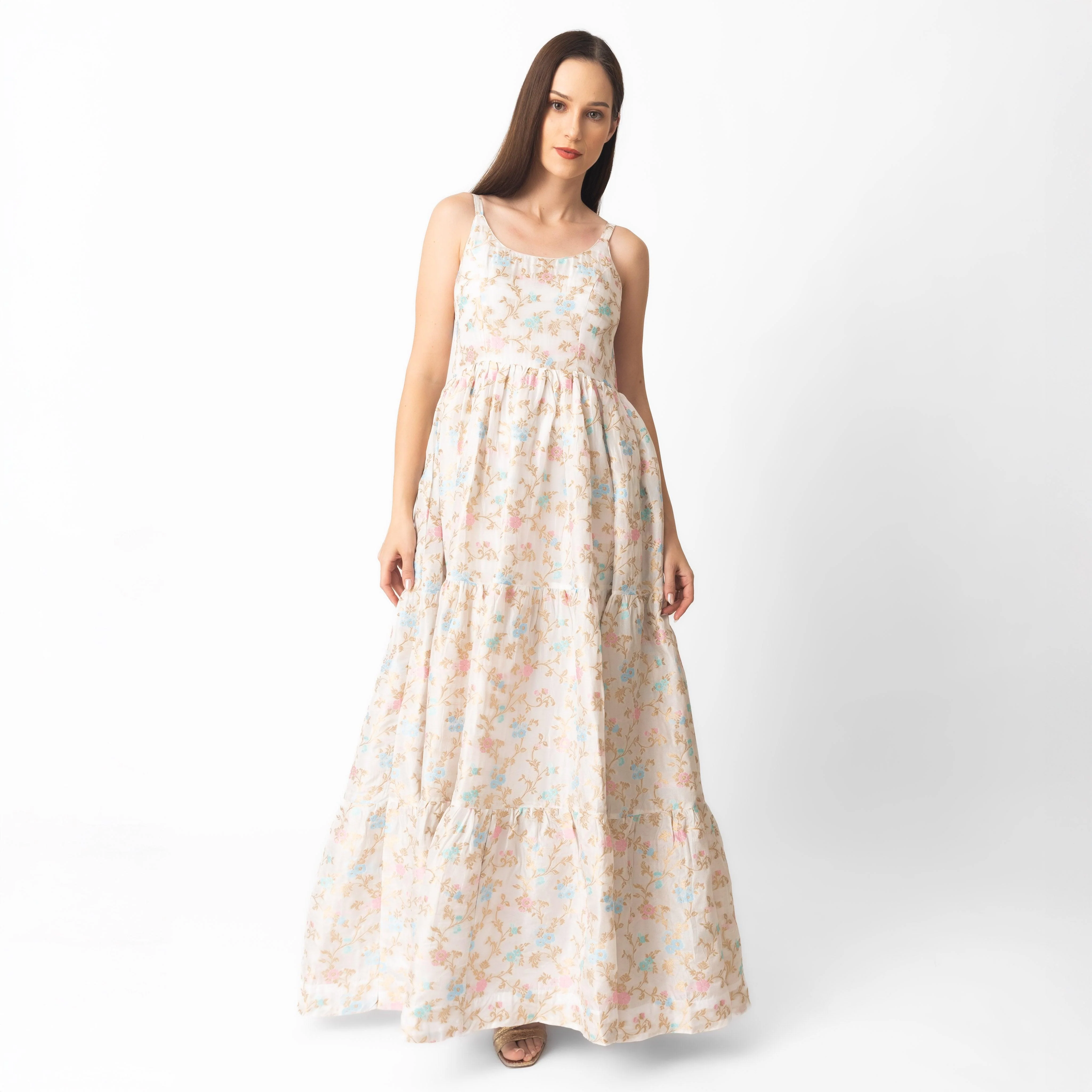 Tiered Floral Dress - Image 3