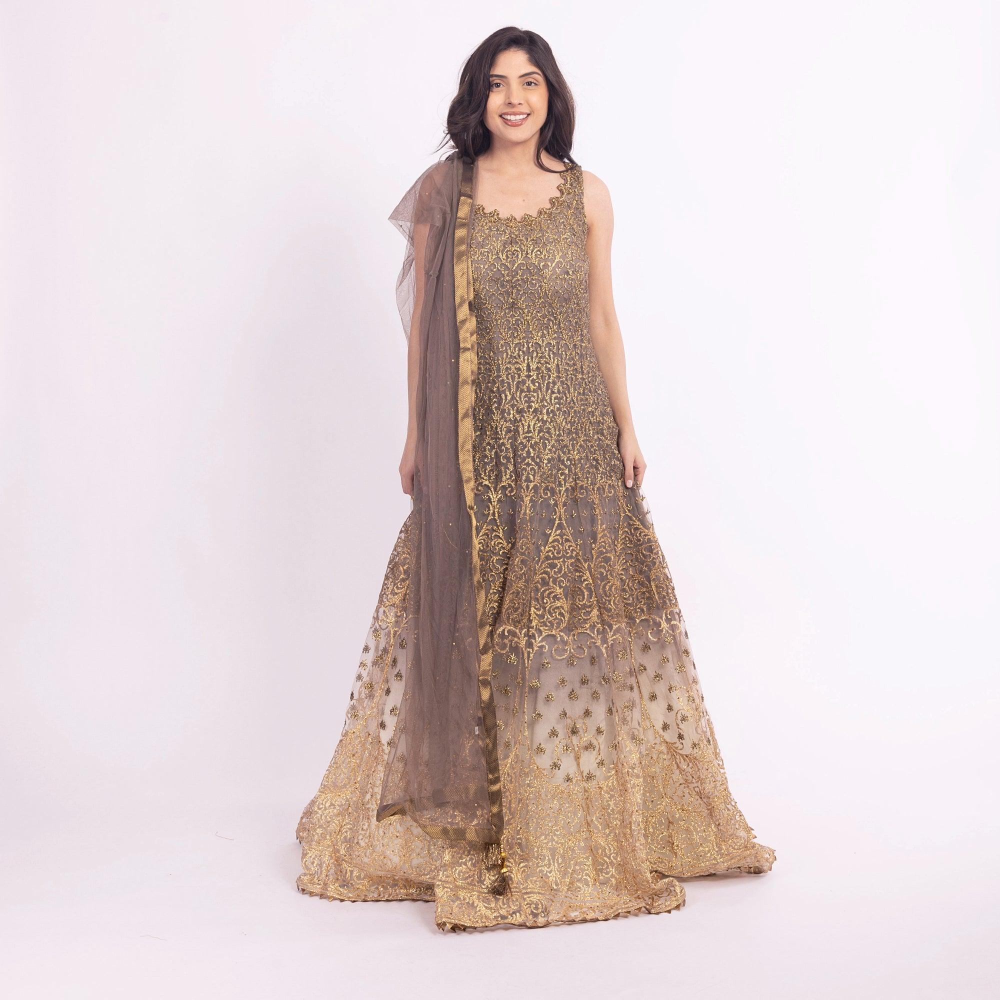 Elsinore Brown Gown - Image 4
