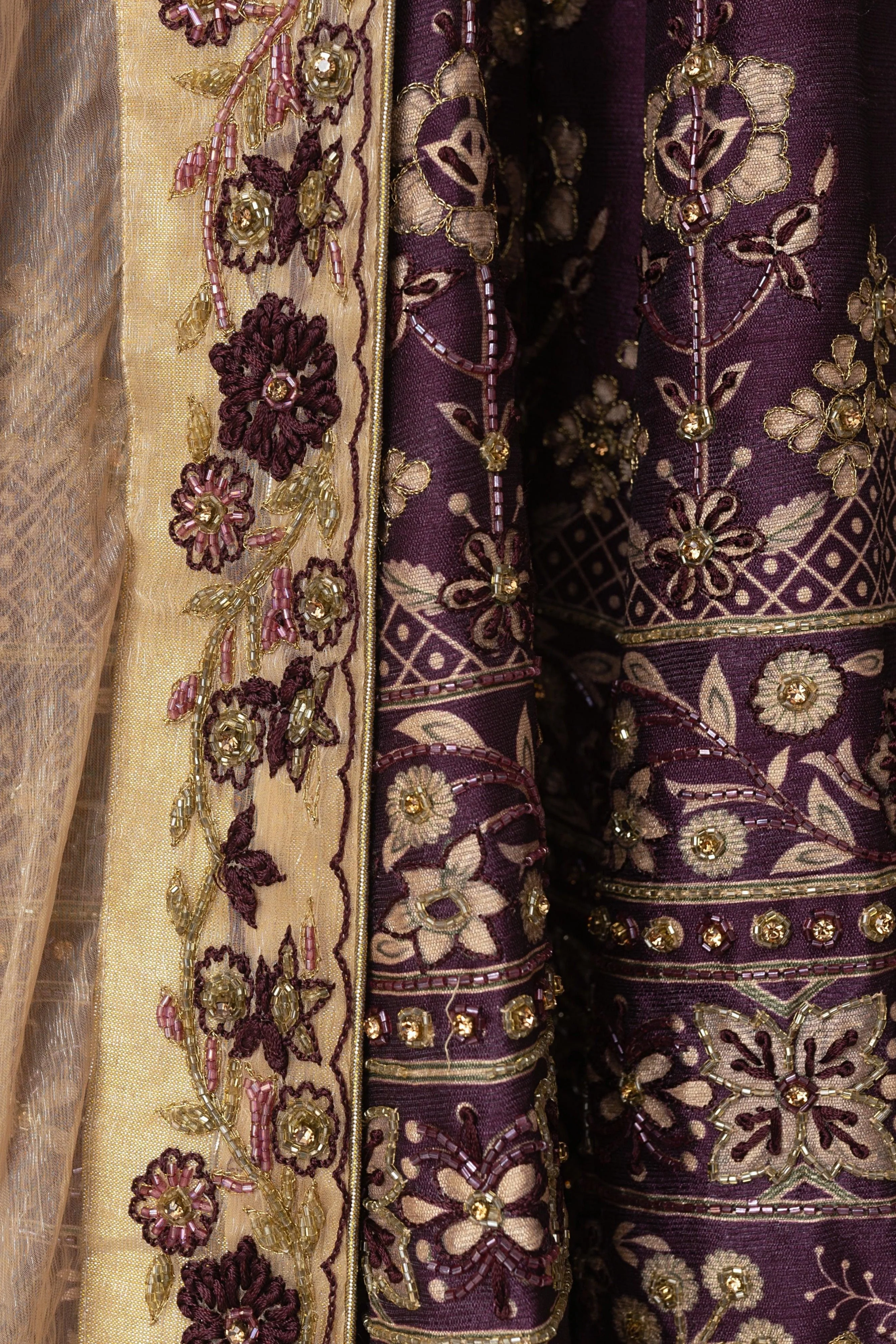 Wine Lehenga Choli with Hand Embroidery - Image 6