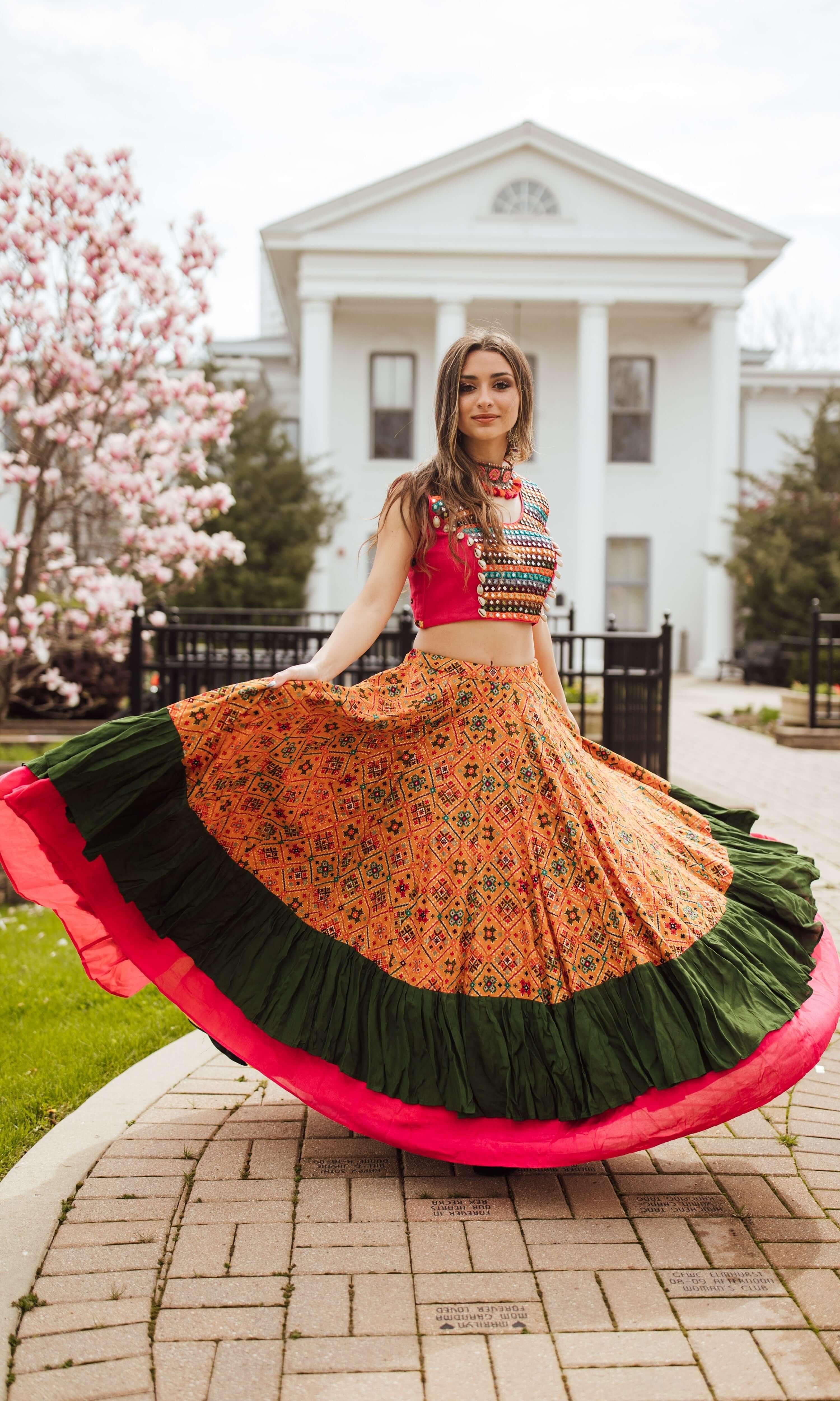 Yellow Full Flare Chaniya Choli