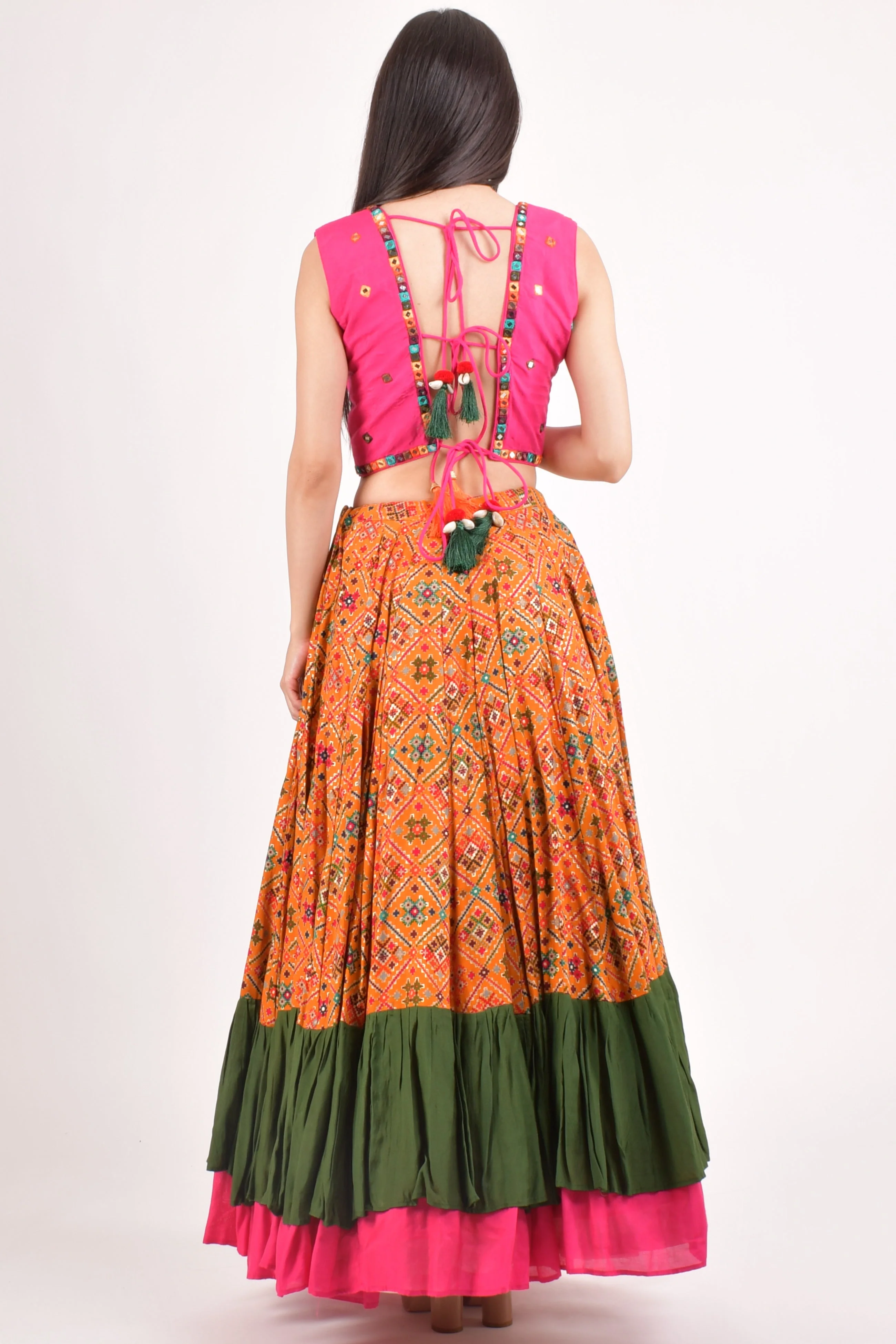 Yellow Full Flare Chaniya Choli - Image 2