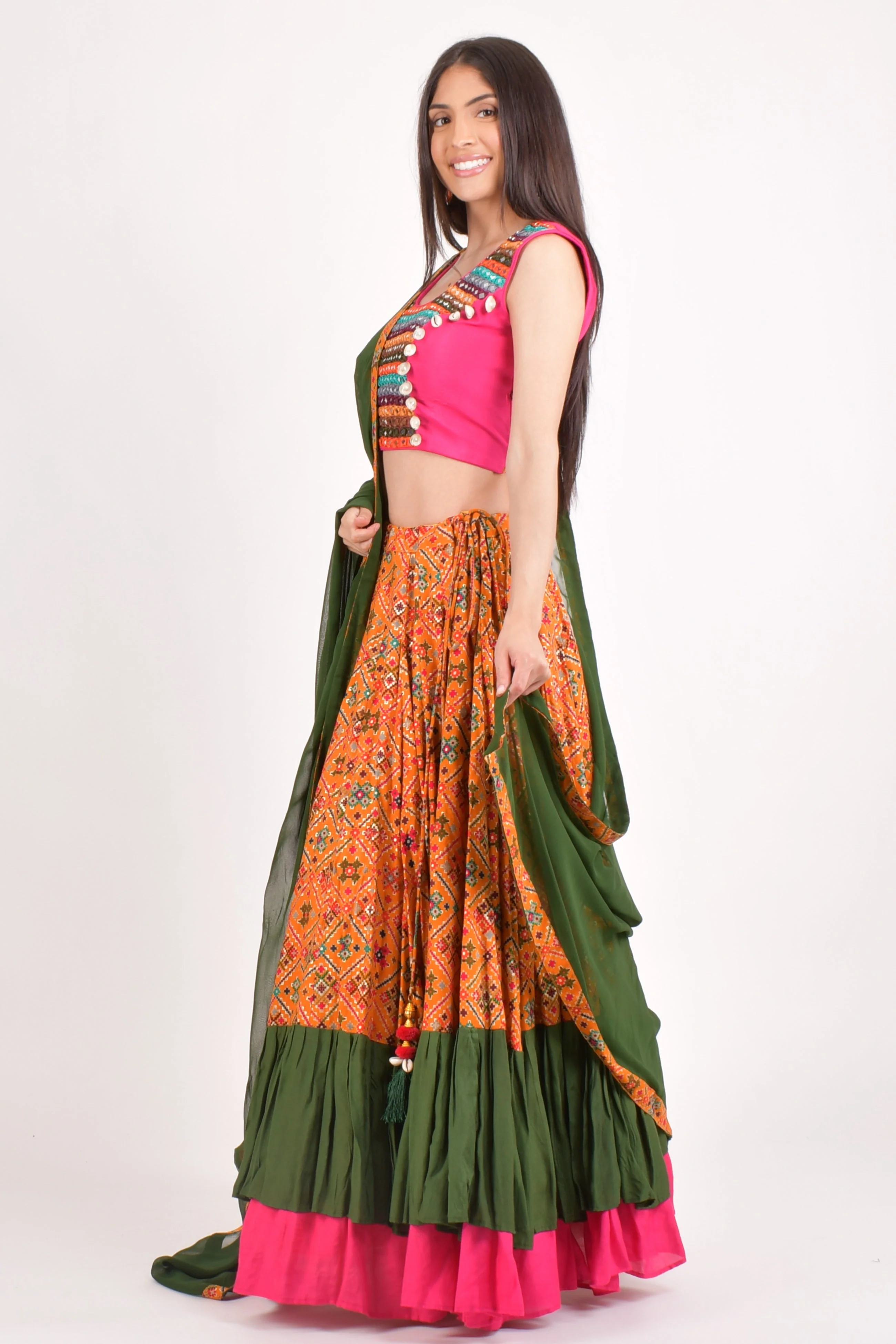 Yellow Full Flare Chaniya Choli - Image 5