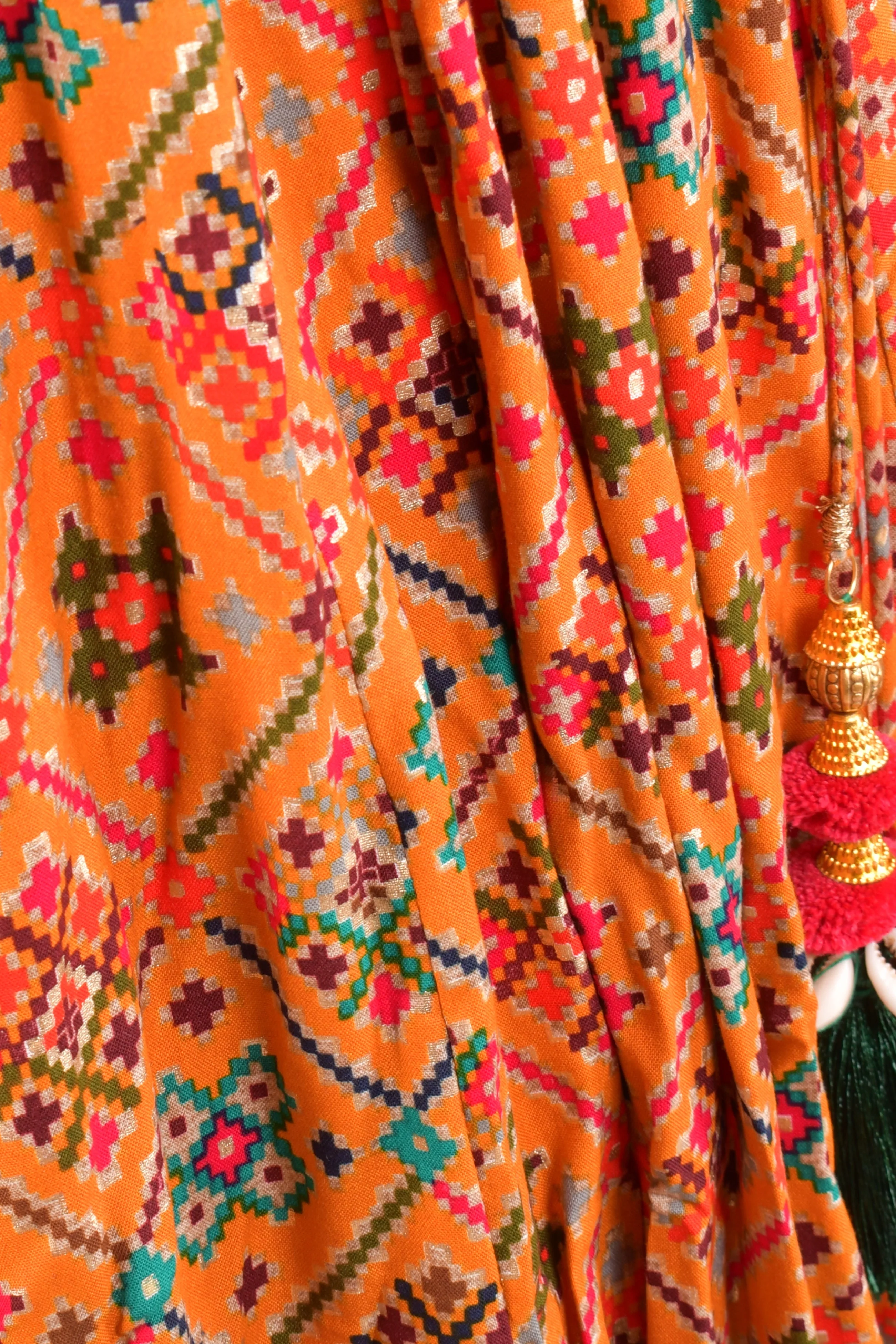 Yellow Full Flare Chaniya Choli - Image 8