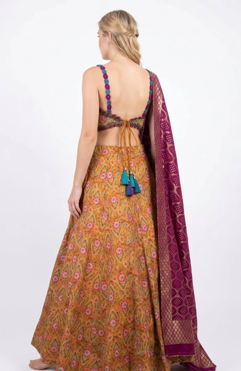 Yellow Lehenga Choli Set - Image 2