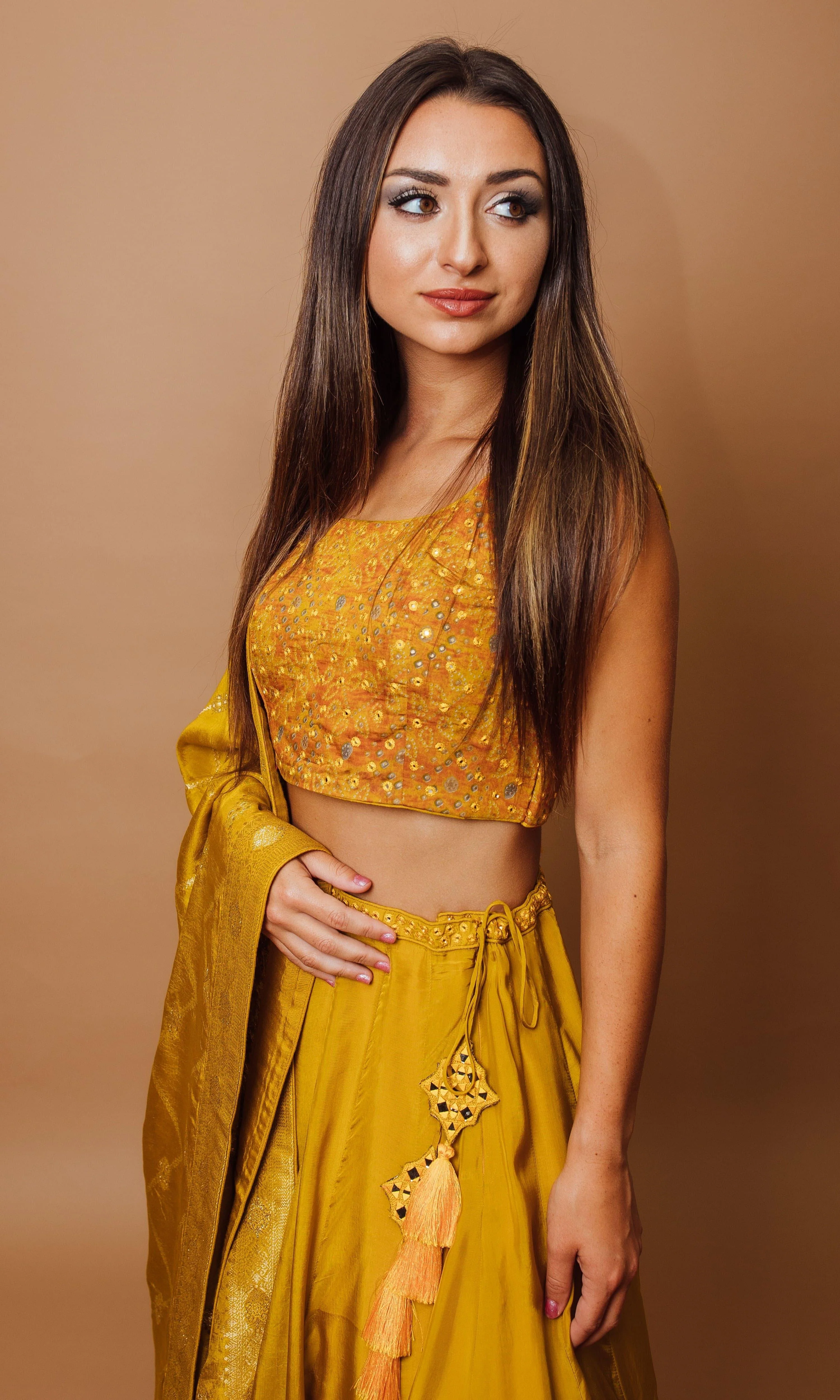 Haldi Yellow Lehenga Choli Set - Image 3