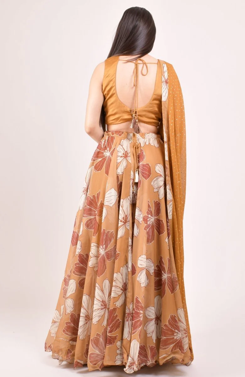 Yellow Zardoshi & Stone Embroidered Lehenga Choli - Image 2